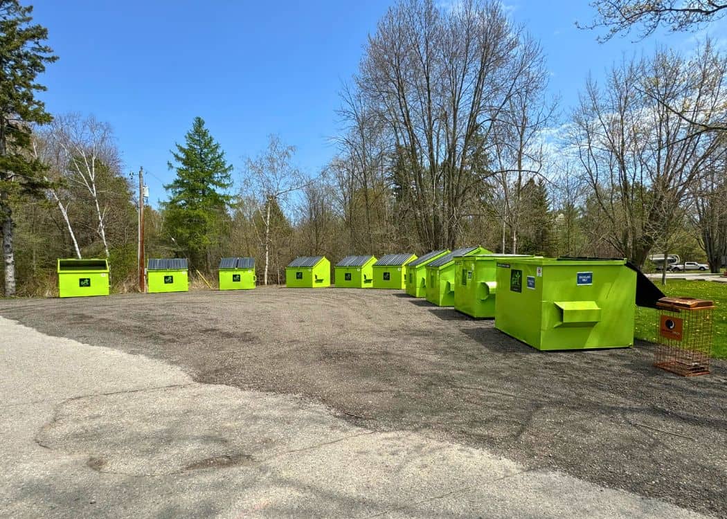 Darlington Provincial Park - Garbage and Recycling area near dump station
