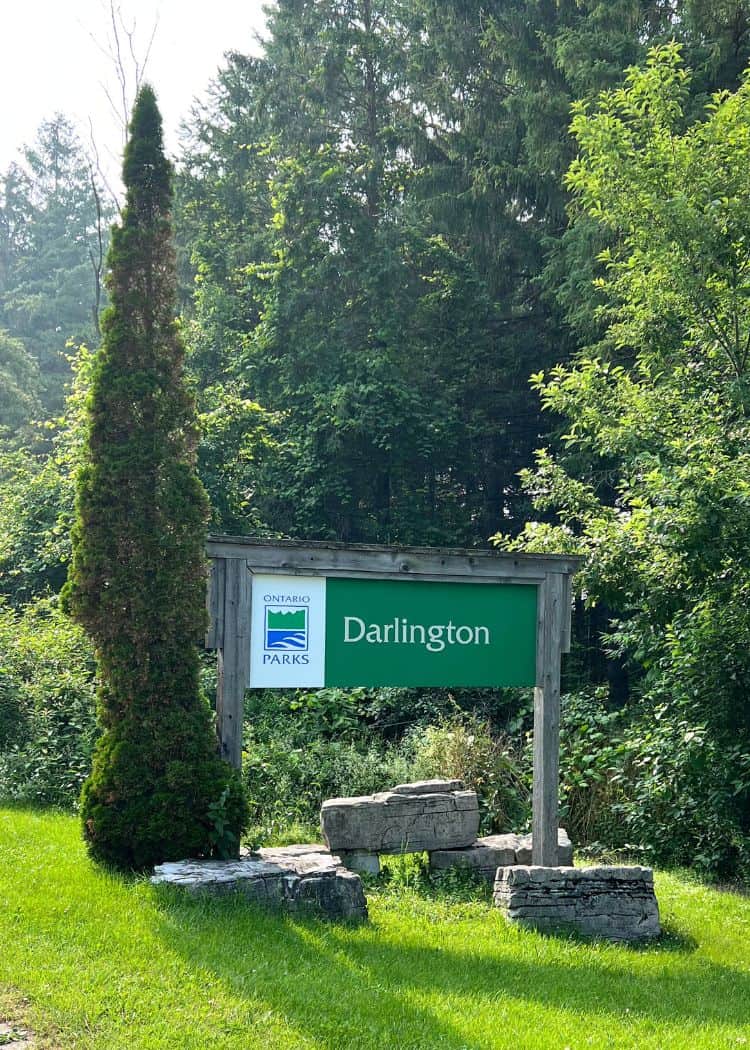 Darlington Provincial Park - Park sign