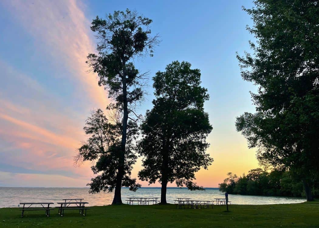 McRae Point Provincial Park - Golden hour at the park