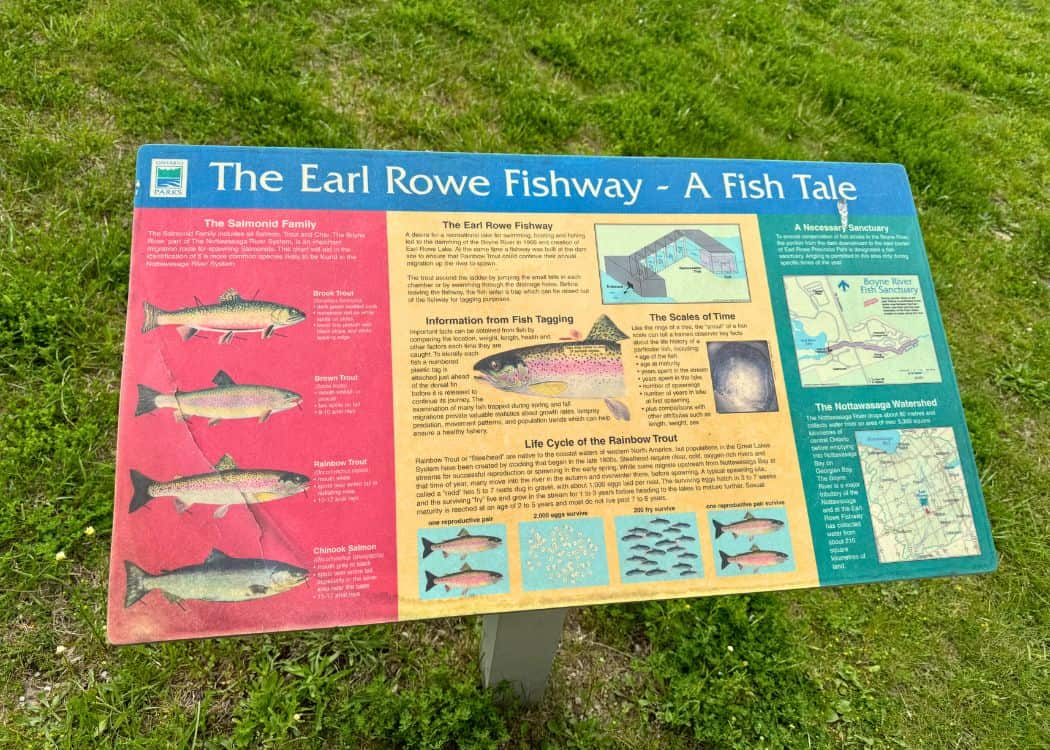 Earl Rowe - Fishway Sign
