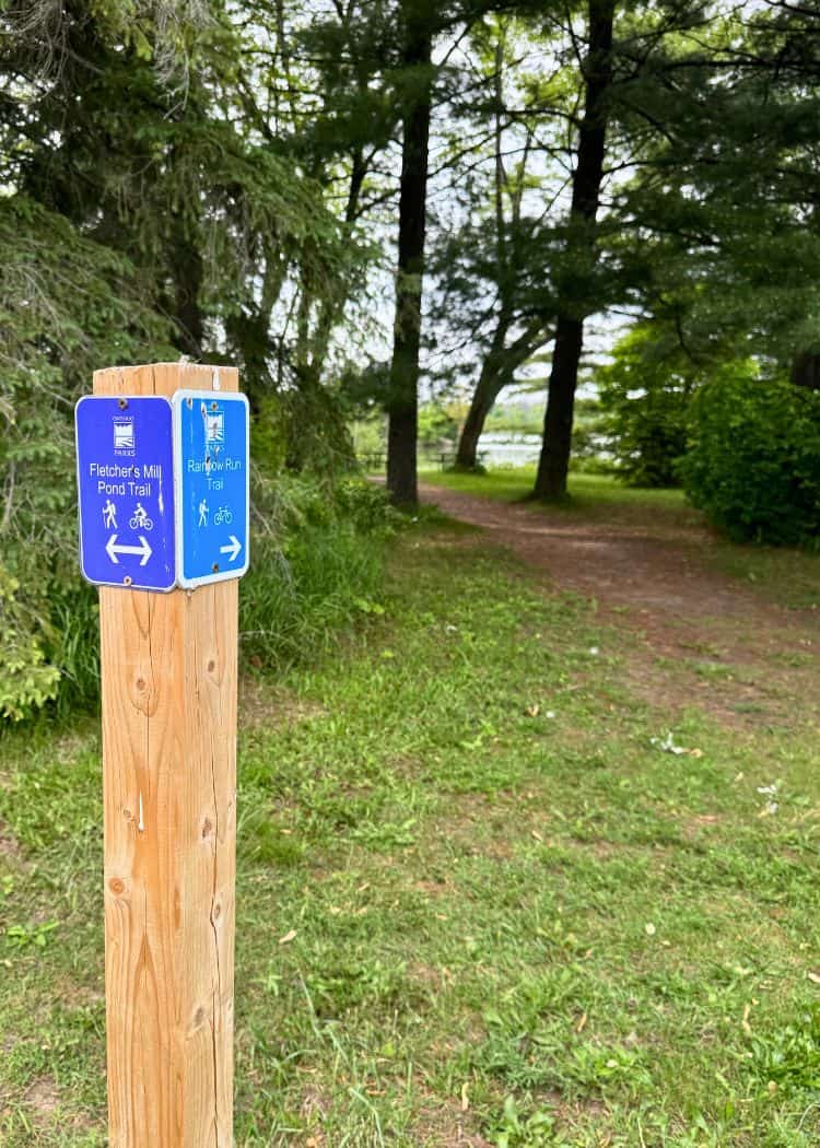 Earl Rowe - Fletchers Mill Pond Trail Sign