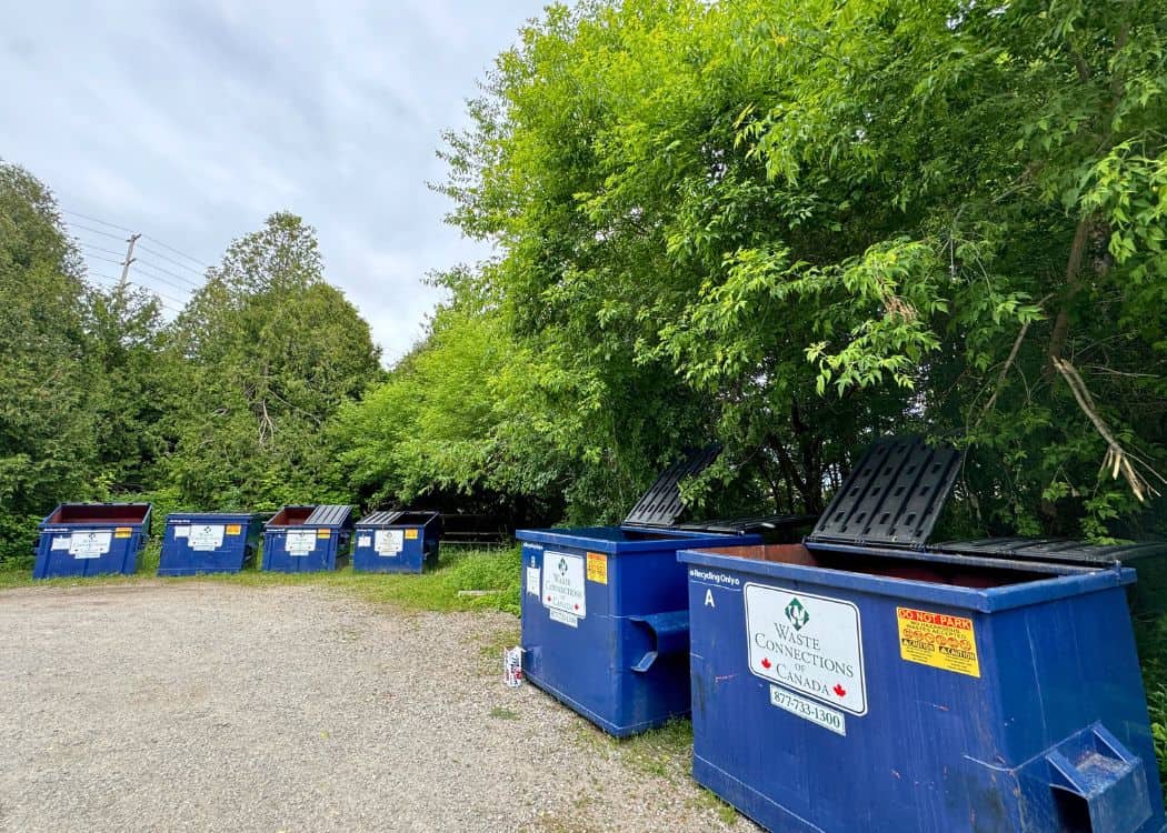 Earl Rowe - Garbage and Recycling Area at Riverside Campground