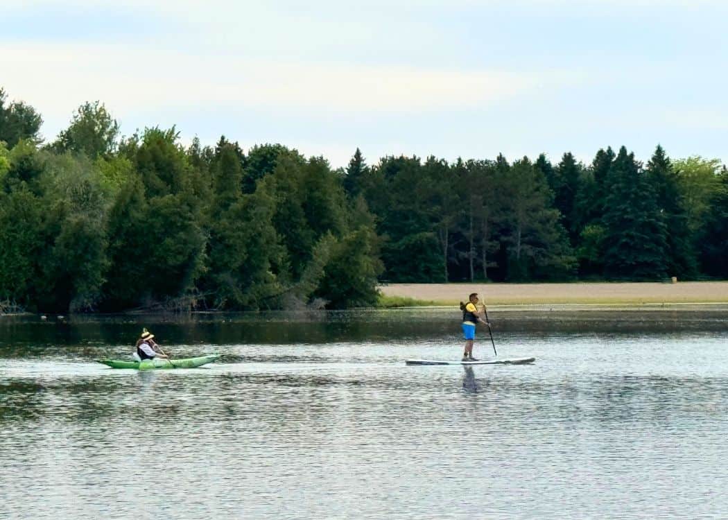 Earl Rowe - Kayaking and Paddleboarding out on the lake