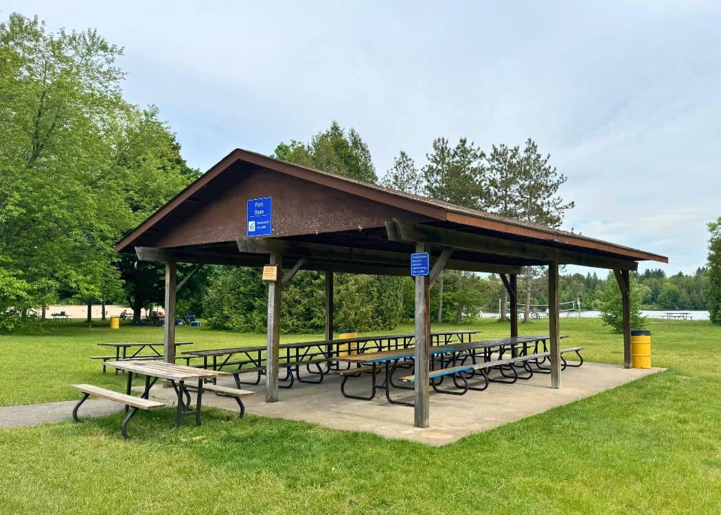Earl Rowe - Small Picnic Shelter by Park Store