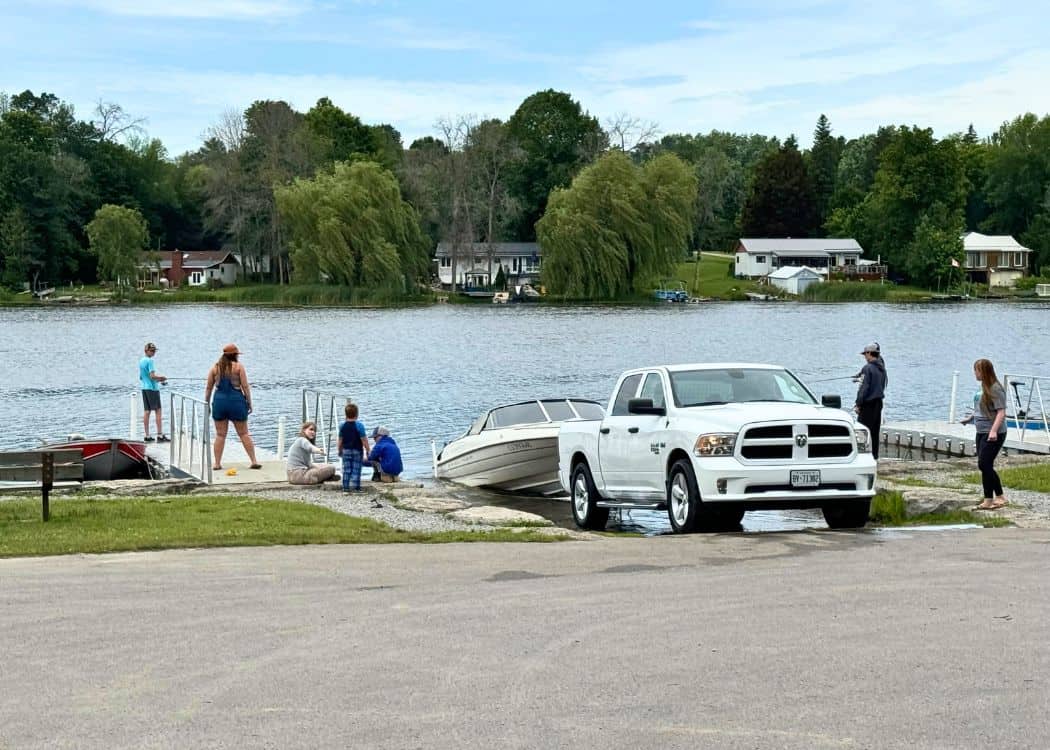 Emily Provincial Park - Boat Launch at Campground Beach