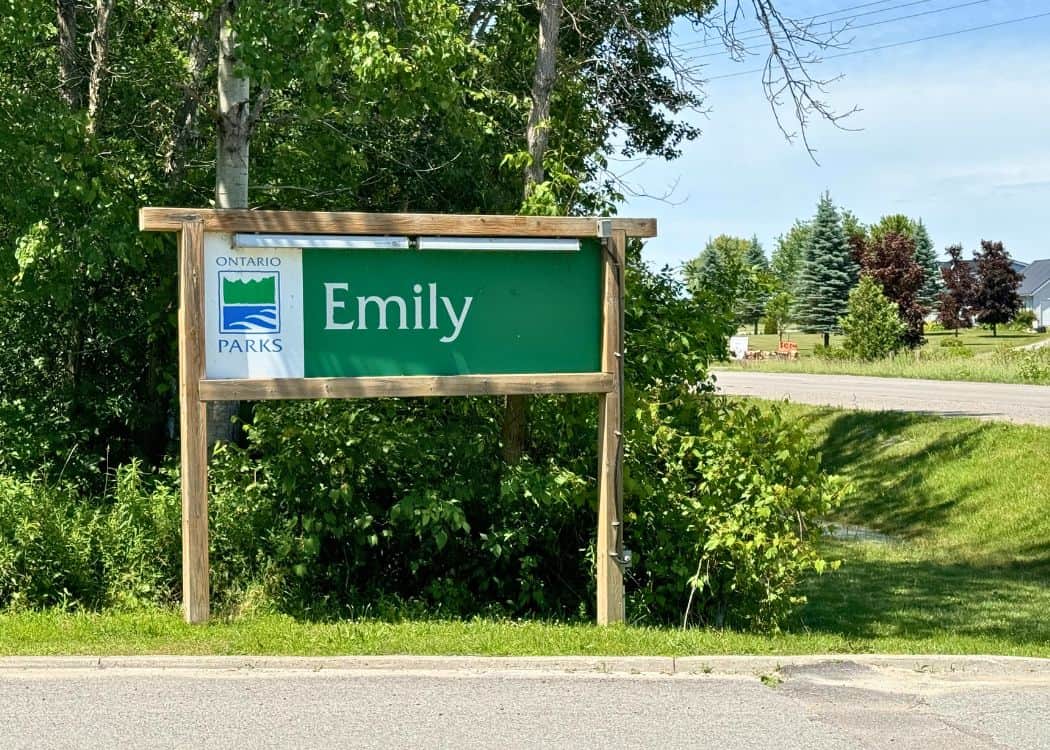 Emily Provincial Park - Park Sign