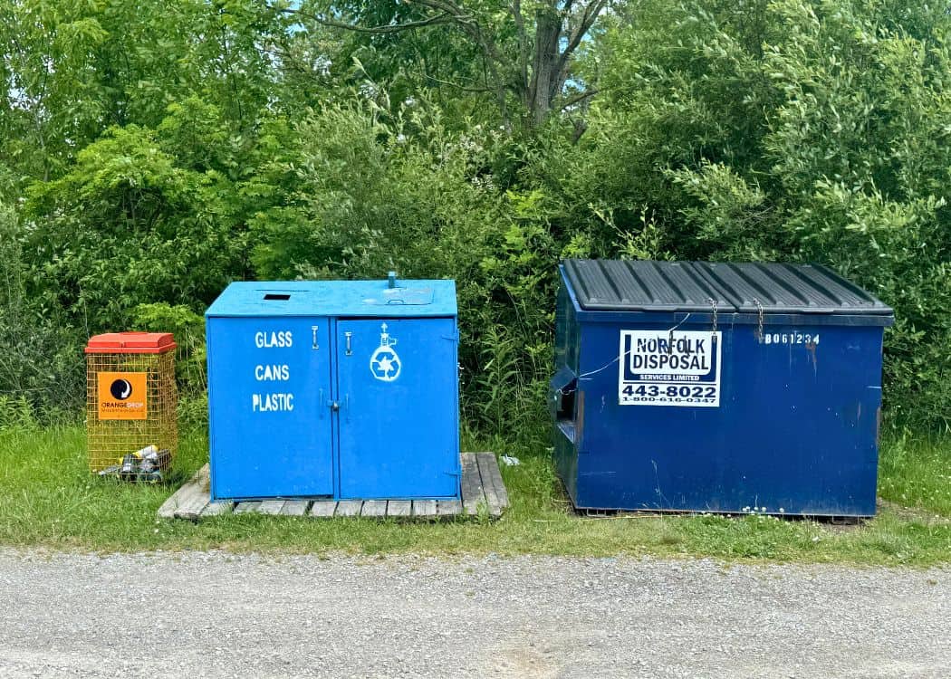 Rock Point - Garbage and Recycling Area at Dump Station