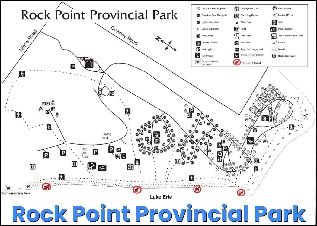 Rock Point Provincial Park Map