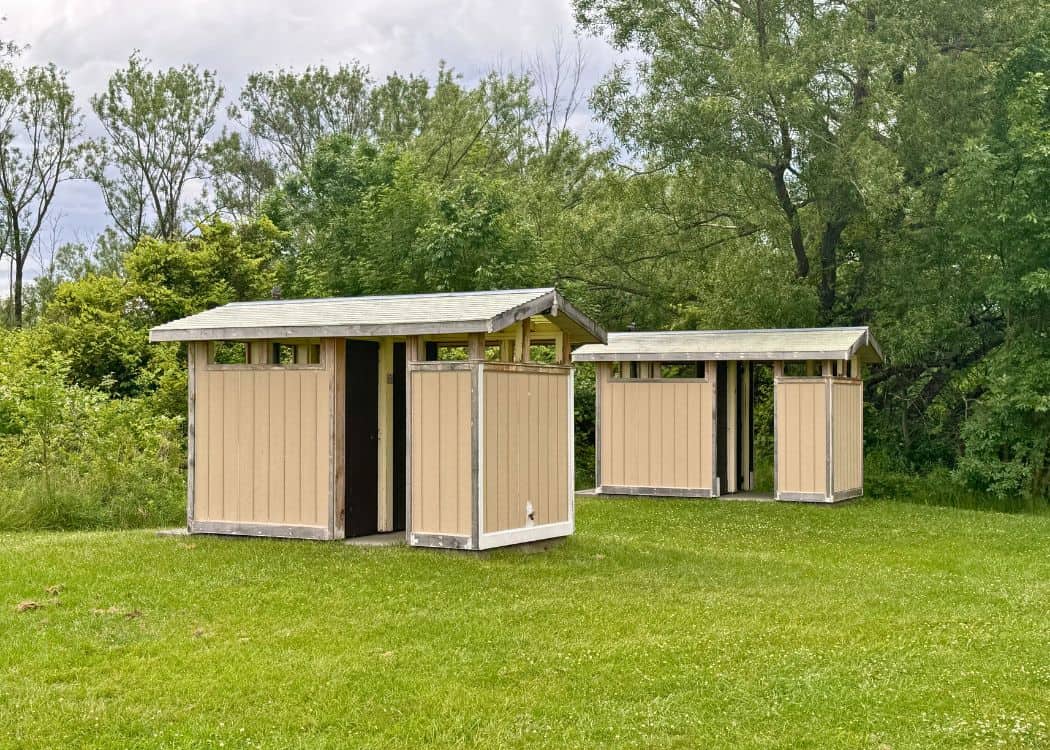 Rock Point - Vault Toilets in Day Use Area