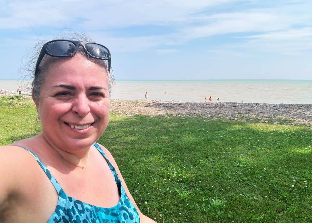 Selkirk Provincial Park - Me at the beach