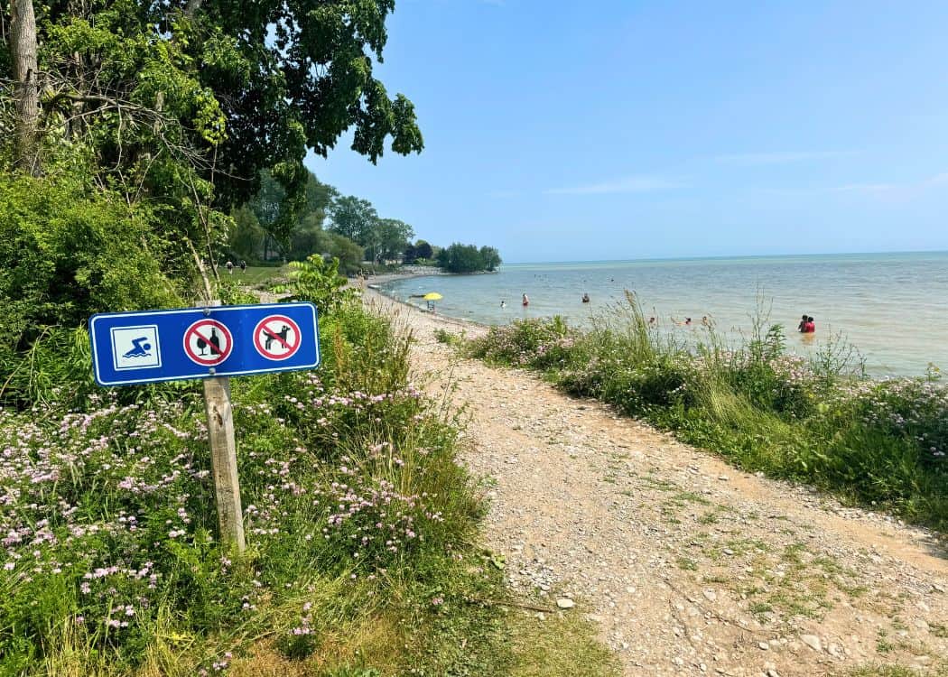 Selkirk Provincial Park - Rocky path to the beach