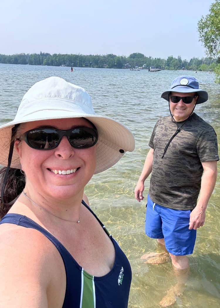 Bass Lake Provincial Park - John and I in the lake
