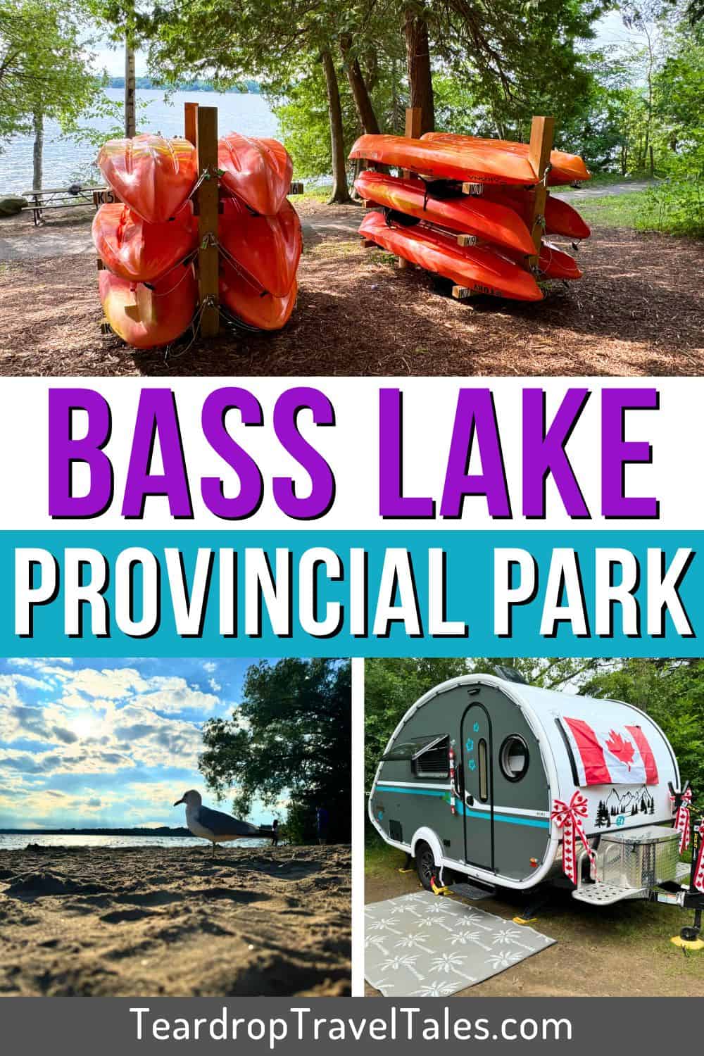 Bass Lake Provincial Park - Pinterest Pin 1