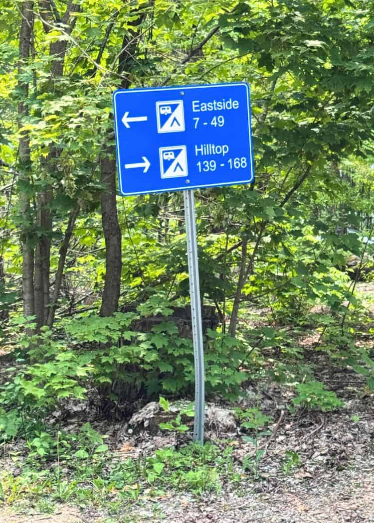 Bass Lake Provincial Park - Sign in campground