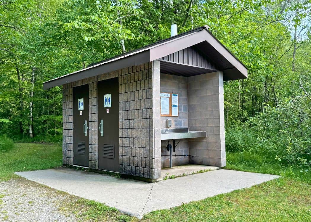 Bass Lake Provincial Park - Vault Toilets