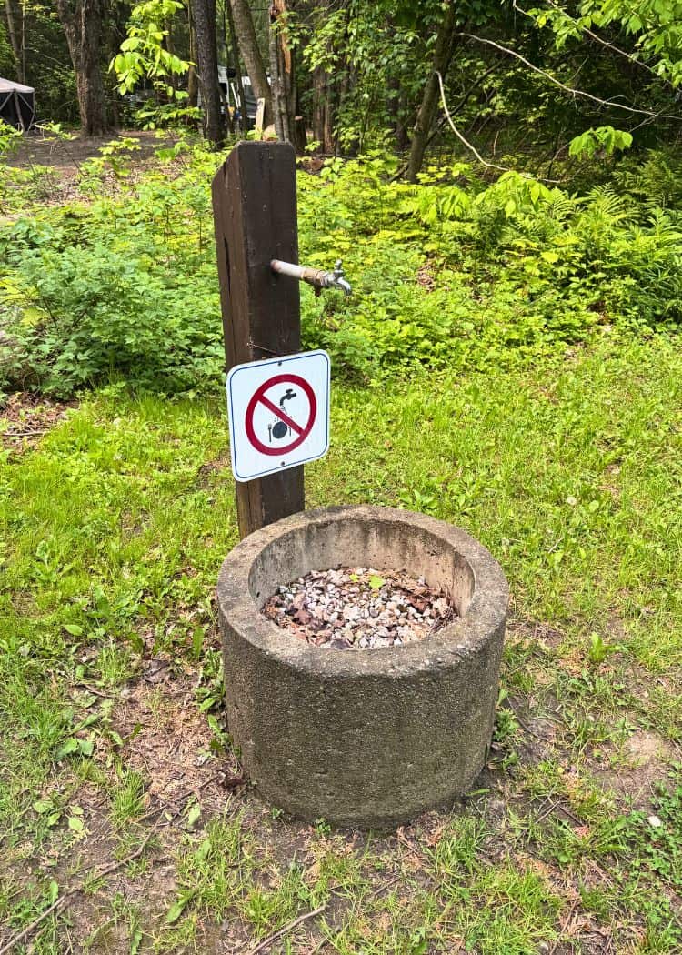 Bass Lake Provincial Park - Water tap