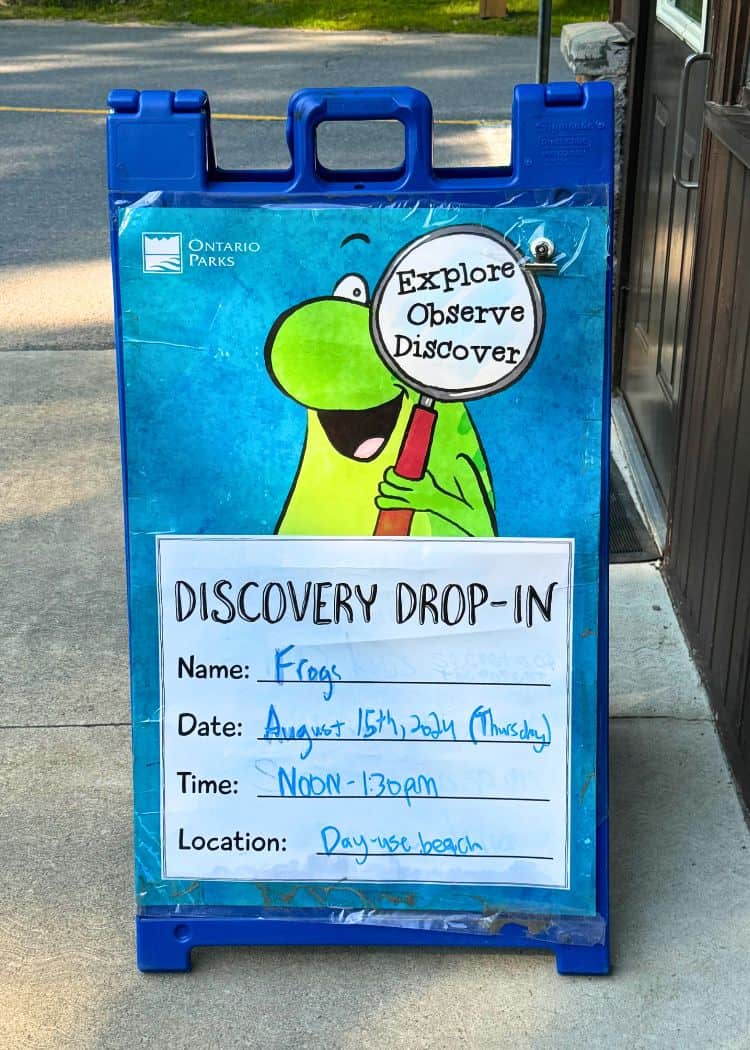 Sharbot Lake Provincial Park - Discovery Kids Sign
