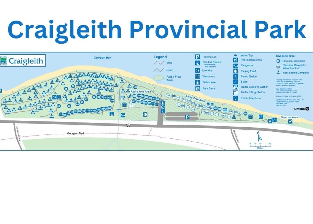 Craigleith Provincial Park - Map