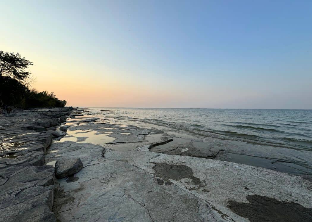 Craigleith Provincial Park - Sunset over the water