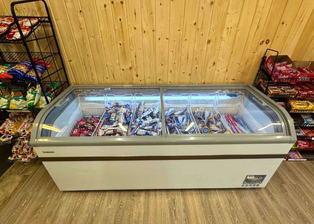 Point Farms Provincial Park - Ice Cream Freezer inside Park Store
