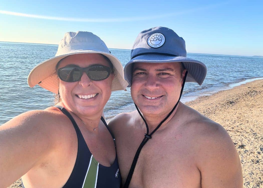 Point Farms Provincial Park - John and I at the Beach