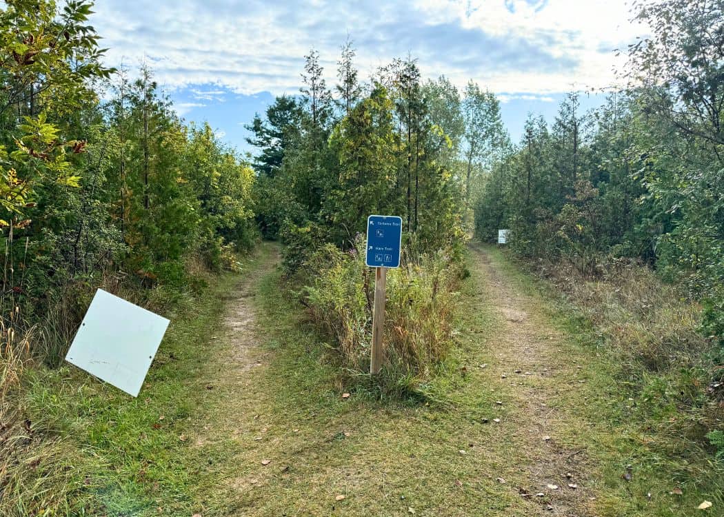 Point Farms Provincial Park - Junction of Tortoise and Hare Trails