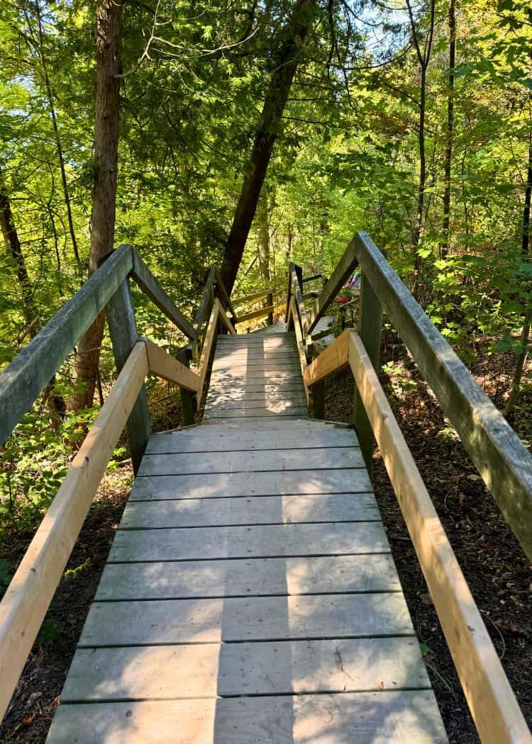 Point Farms Provincial Park - Stairs down to beach