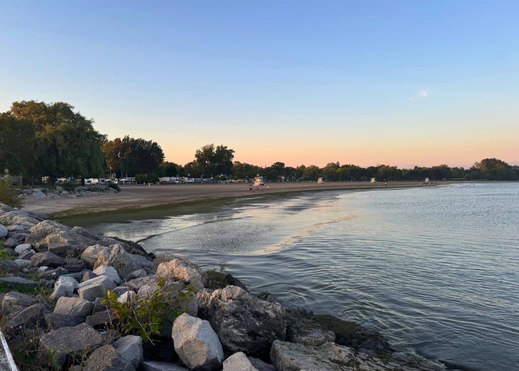 Victoria Park Campground - Beach at Sunset