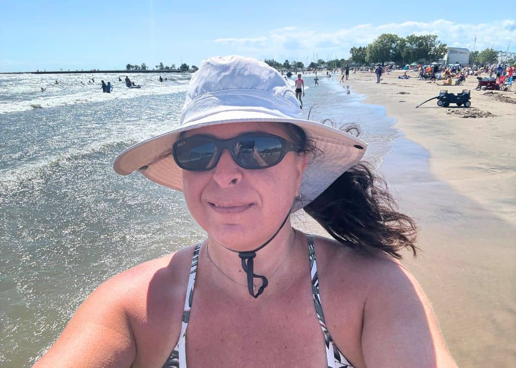 Victoria Park Campground - Me at Cobourg Beach