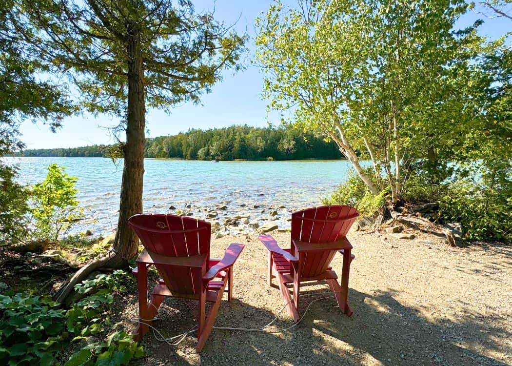 Bruce Peninsula National Park - Red Chairs