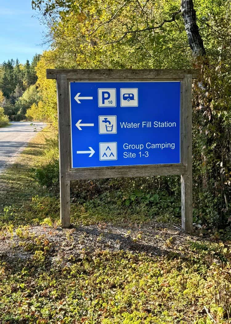 Balsam Lake Provincial Park - Campground Sign