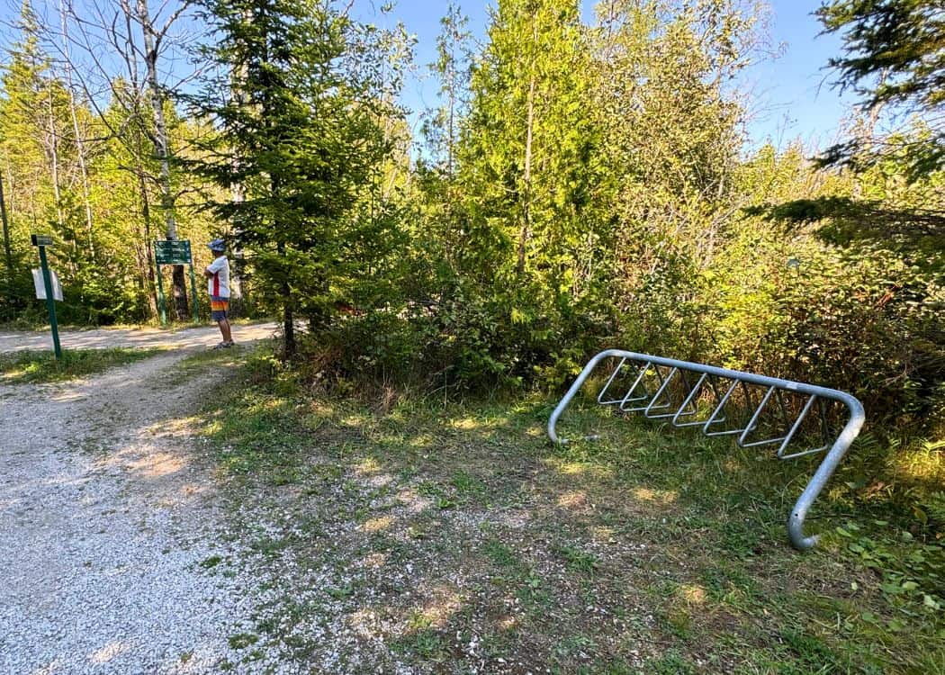 Bruce Peninsula National Park - Bike rack near the Head of Trails