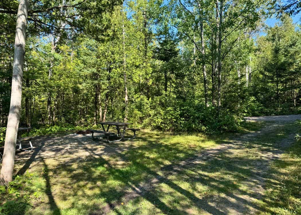 Bruce Peninsula National Park - Campsite in the Poplars area