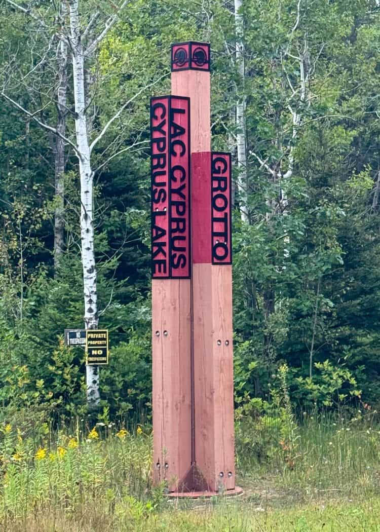 Bruce Peninsula National Park - Cyprus Lake Sign at park entrance