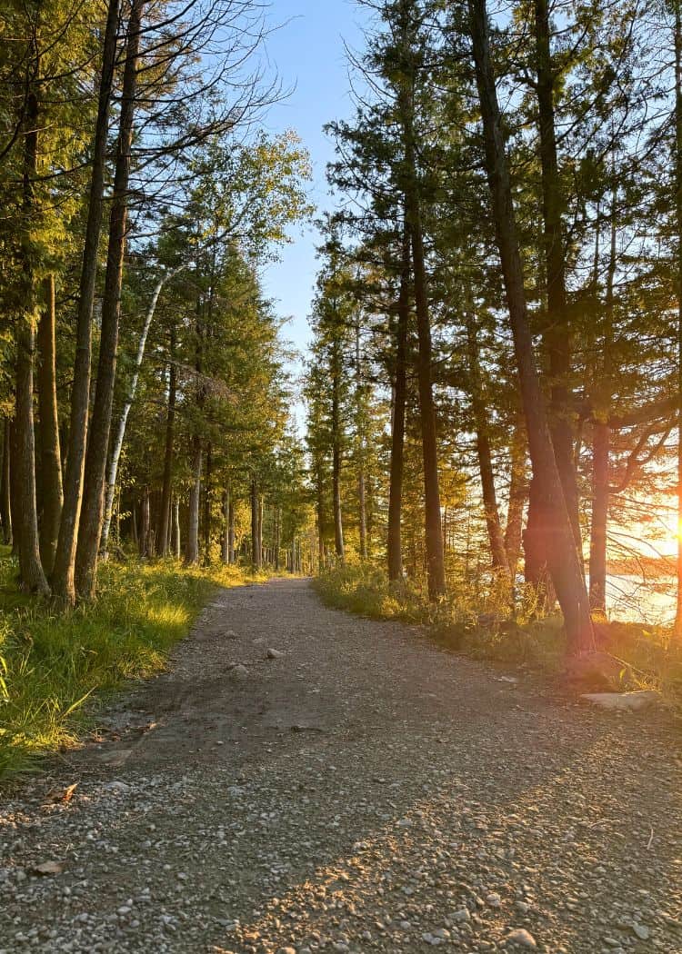 Bruce Peninsula National Park - Cyprus Lake Trail at sunset