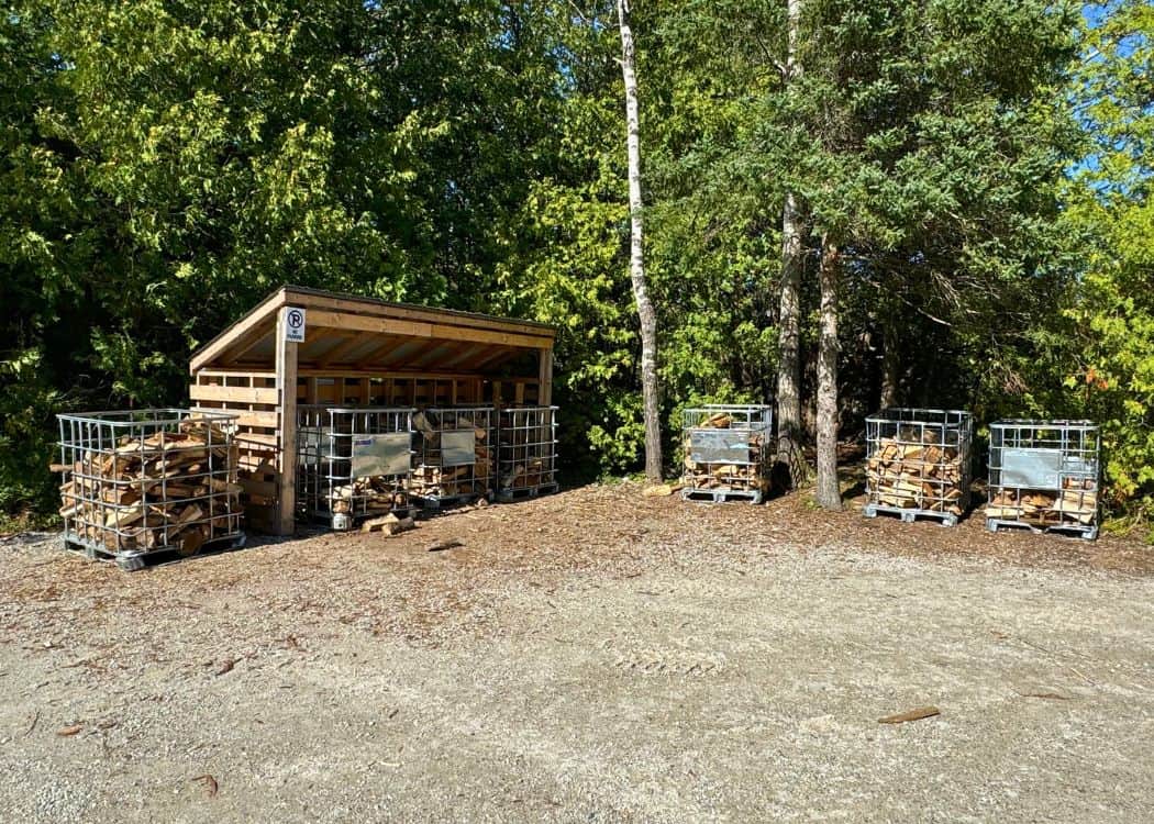 Bruce Peninsula National Park - Fire Wood Pile in the Campground area