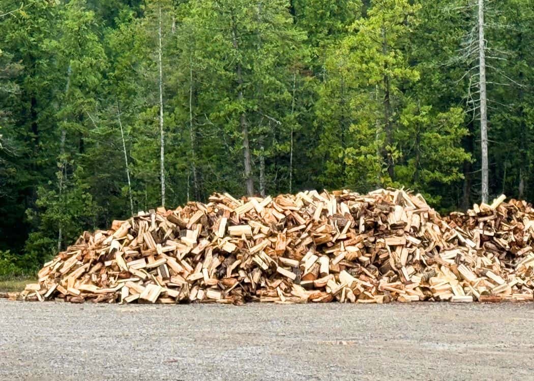 Bruce Peninsula National Park - Fire Wood Pile in the Sanitation Station