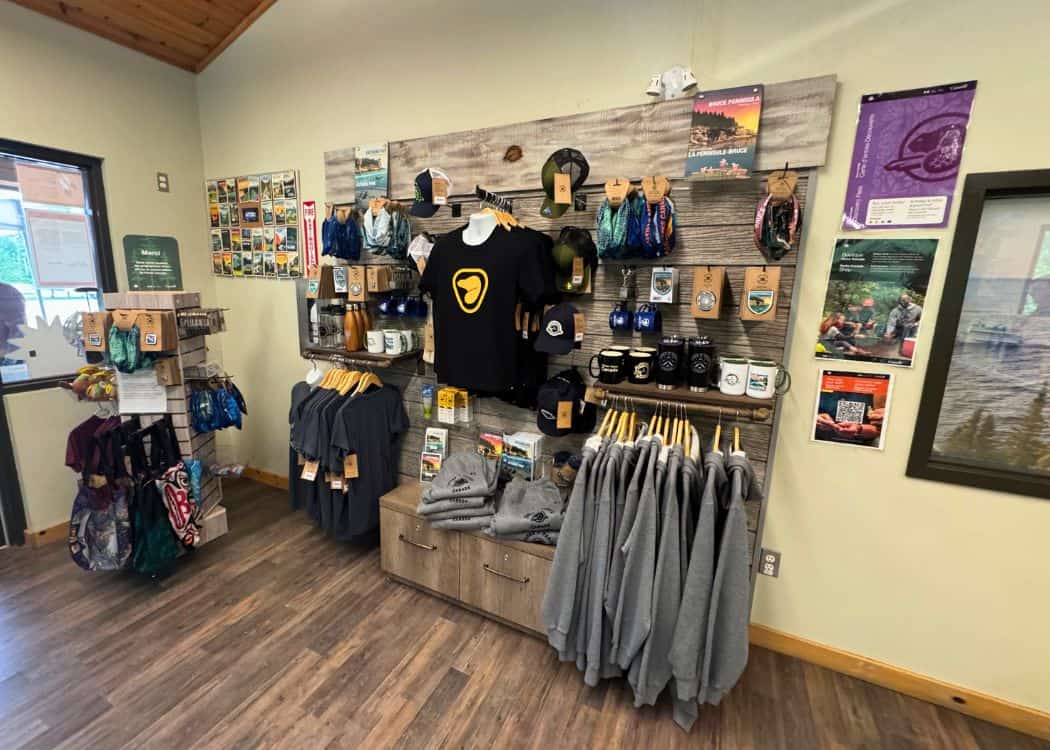 Bruce Peninsula National Park - Inside the Cyprus Lake Campground Office and Gate