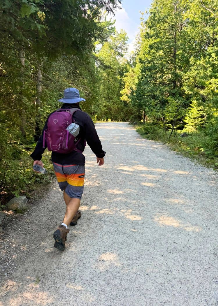Bruce Peninsula National Park - John on the Georgian Bay Trail