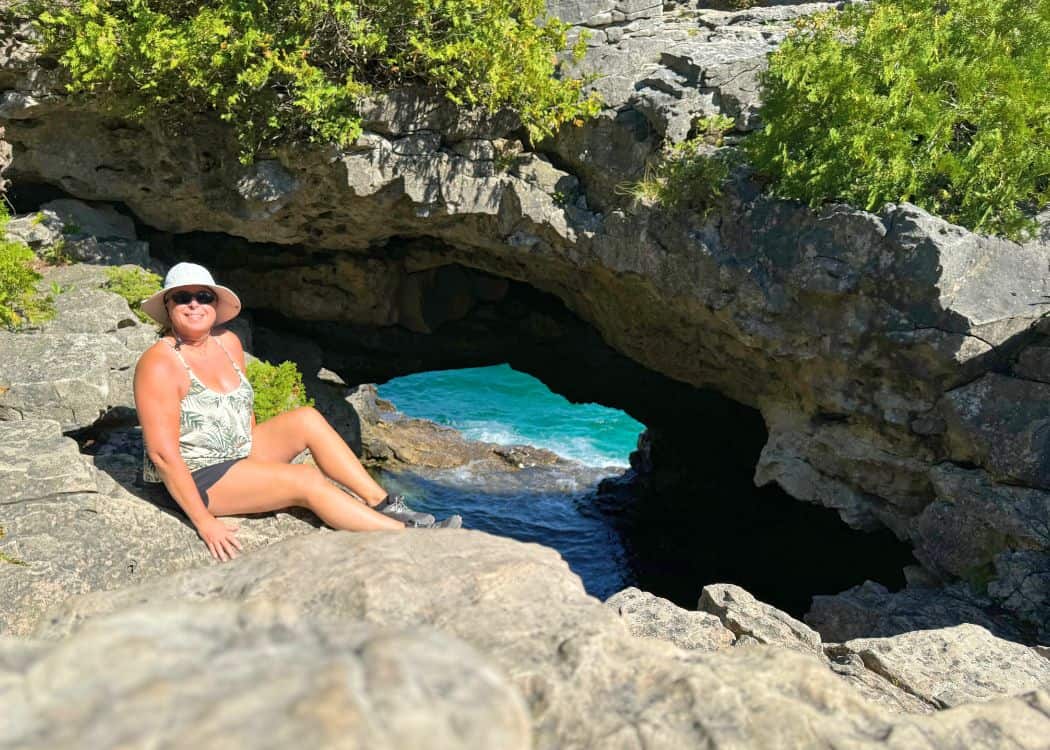 Bruce Peninsula National Park - Me at the Natural Arch
