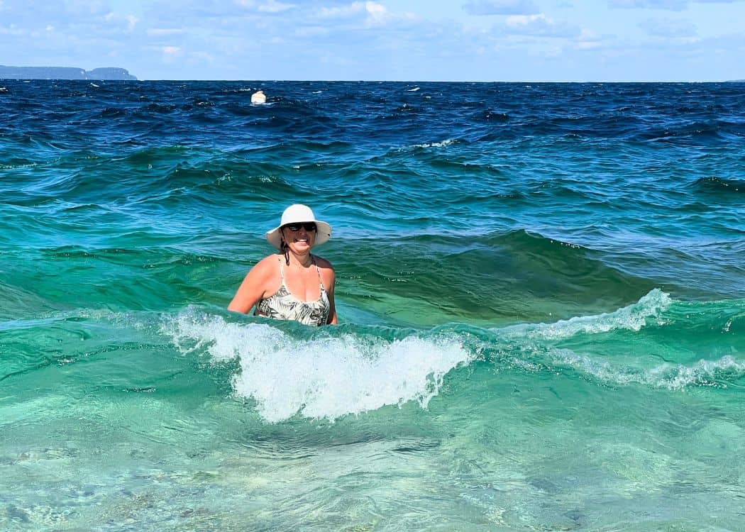 Bruce Peninsula National Park - Me swimming at the Grotto