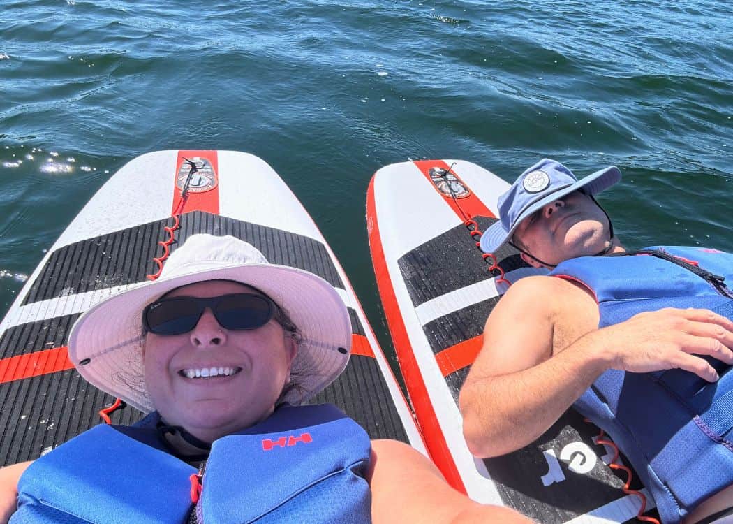 Bruce Peninsula National Park - Relaxing on our Paddleboards on Cyprus Lake