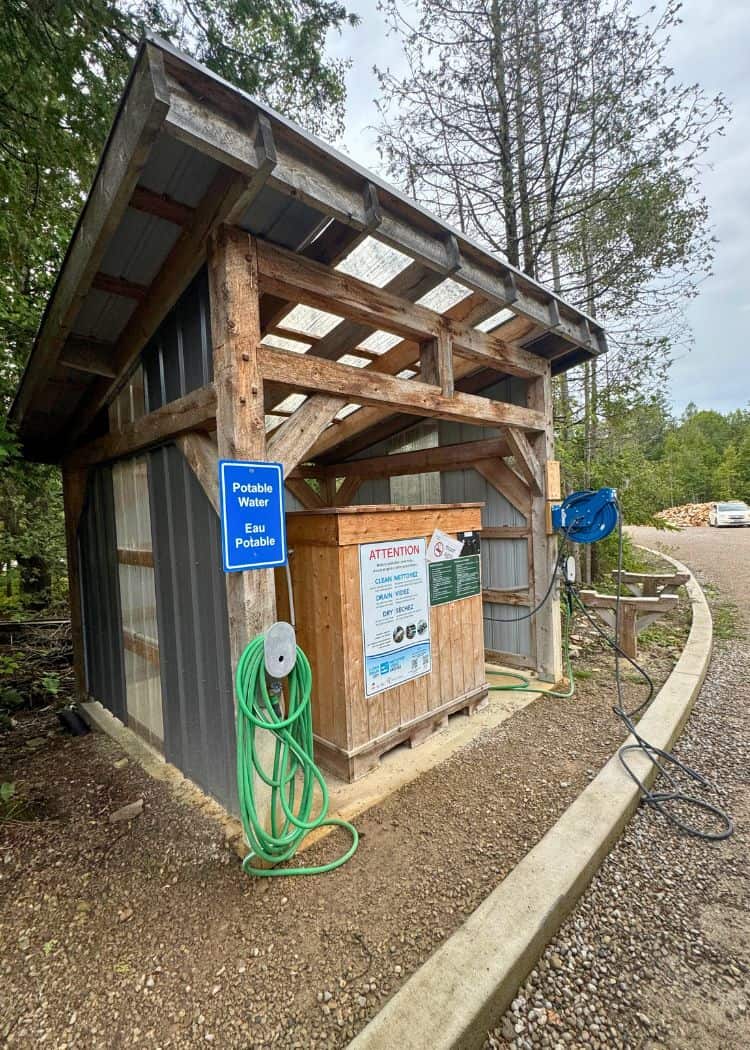 Bruce Peninsula National Park - Trailer Fill Station and Boat wash