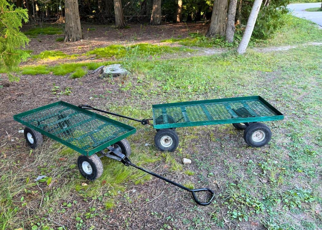 Bruce Peninsula National Park - Wagons to be used for the Yurts
