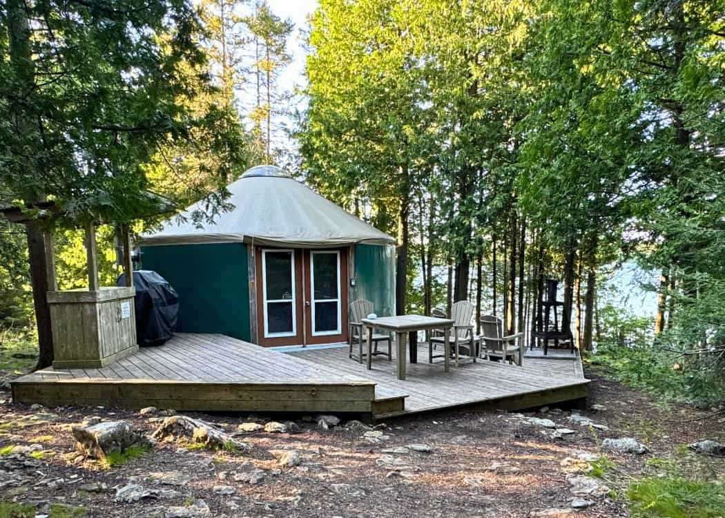 Bruce Peninsula National Park - Yurt from Outside