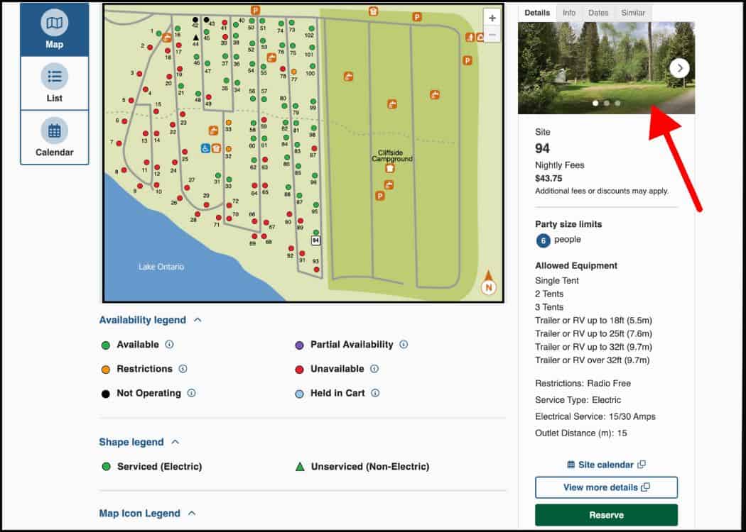 Ontario Provincial Parks - Campsite Photos