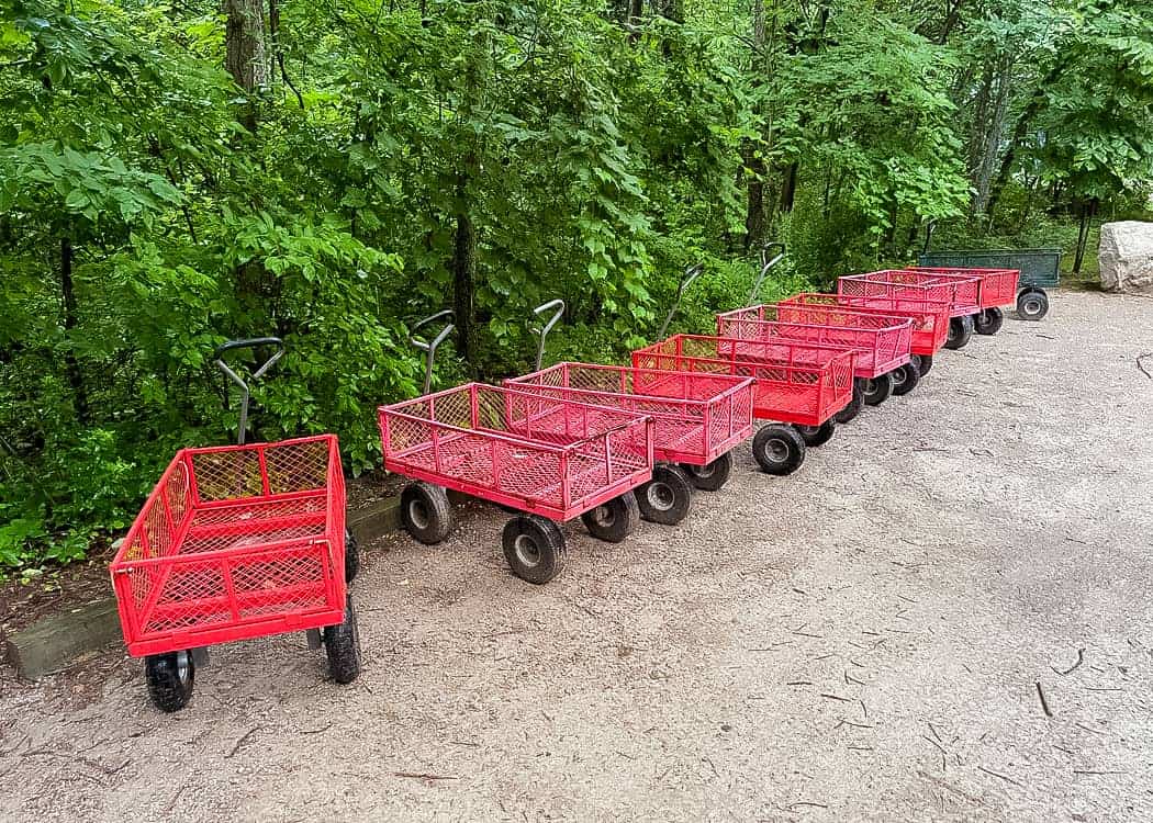 Point-Pelee-Camping-wagons-for-carting-your-stuff