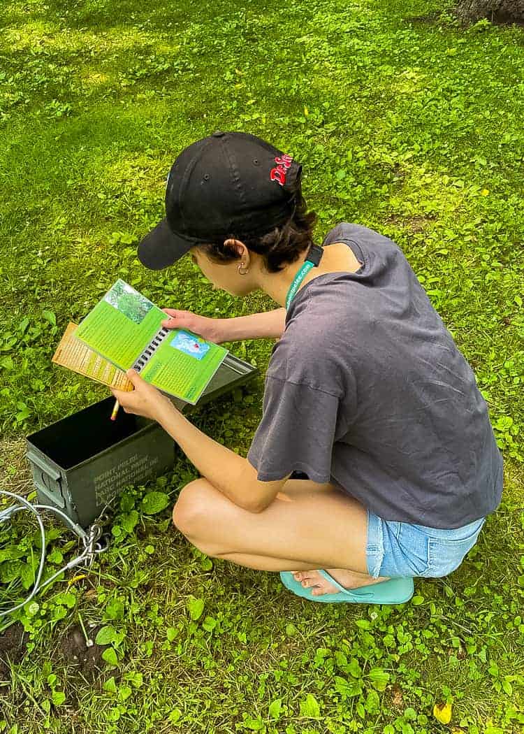 Point-Pelee-National-Park-Girl-Geocaching