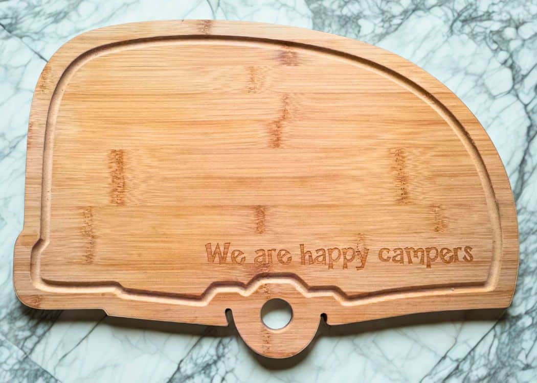 Smorgasboard - Empty trailer-shaped wooden cutting board