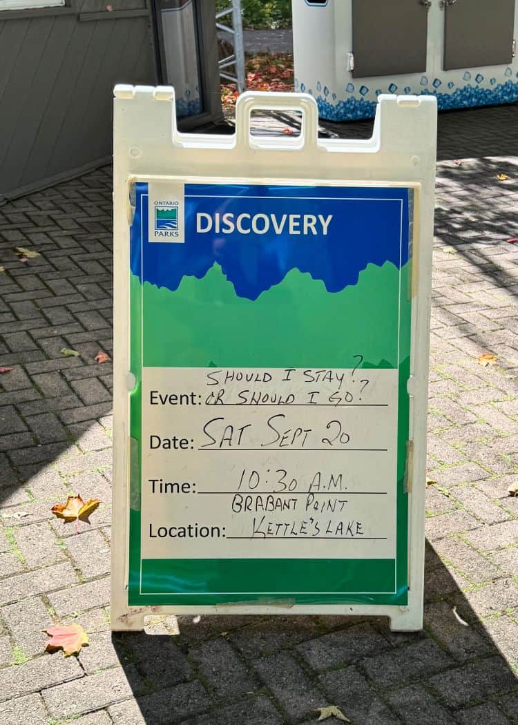 Awenda Provincial Park - Discovery Program Sign